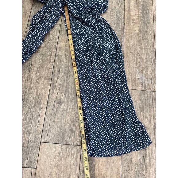 & OTHER STORIES Women's Blue & White Floral Print Relaxed Jumpsuit Size 8 - Picture 10 of 11